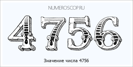 Расшифровка значения числа 4756 по цифрам в нумерологии