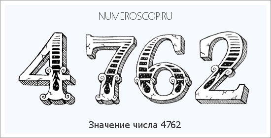 Расшифровка значения числа 4762 по цифрам в нумерологии