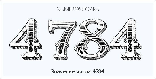 Расшифровка значения числа 4784 по цифрам в нумерологии