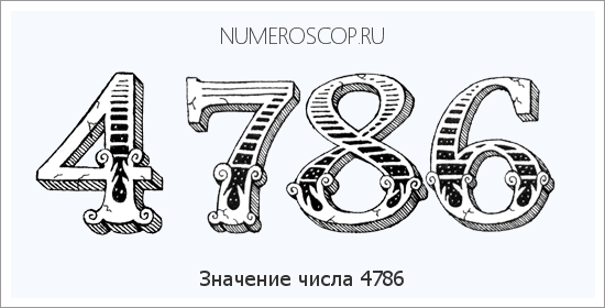 Расшифровка значения числа 4786 по цифрам в нумерологии