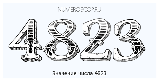 Расшифровка значения числа 4823 по цифрам в нумерологии