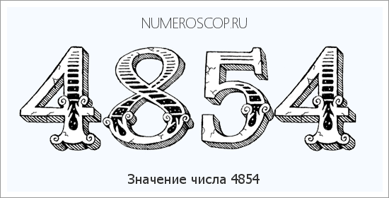 Расшифровка значения числа 4854 по цифрам в нумерологии