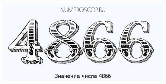 Расшифровка значения числа 4866 по цифрам в нумерологии