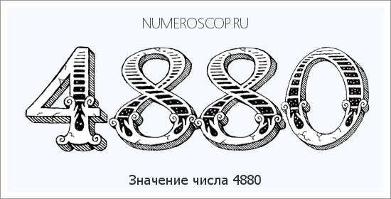 Расшифровка значения числа 4880 по цифрам в нумерологии