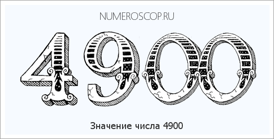 Расшифровка значения числа 4900 по цифрам в нумерологии
