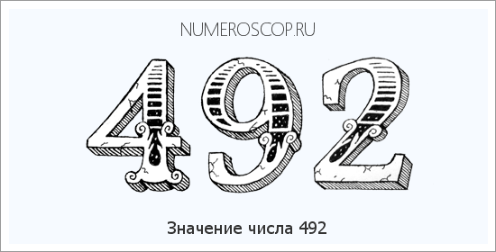 Расшифровка значения числа 492 по цифрам в нумерологии