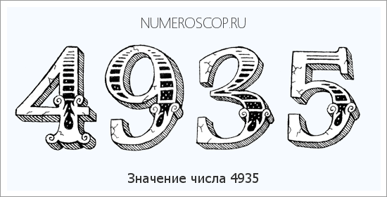 Расшифровка значения числа 4935 по цифрам в нумерологии
