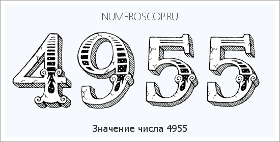 Расшифровка значения числа 4955 по цифрам в нумерологии