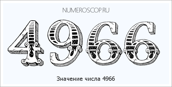 Расшифровка значения числа 4966 по цифрам в нумерологии