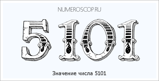 Расшифровка значения числа 5101 по цифрам в нумерологии
