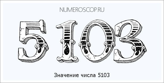 Расшифровка значения числа 5103 по цифрам в нумерологии