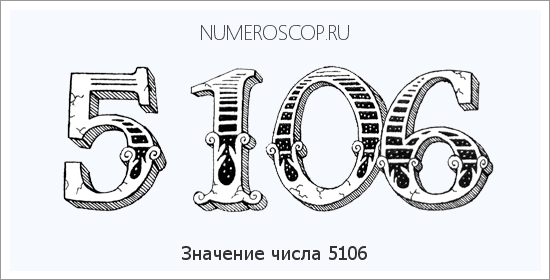 Расшифровка значения числа 5106 по цифрам в нумерологии