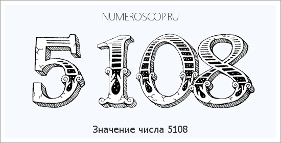 Расшифровка значения числа 5108 по цифрам в нумерологии