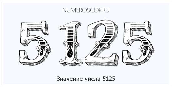 Расшифровка значения числа 5125 по цифрам в нумерологии