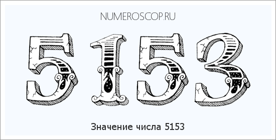 Расшифровка значения числа 5153 по цифрам в нумерологии