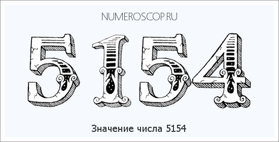 Расшифровка значения числа 5154 по цифрам в нумерологии