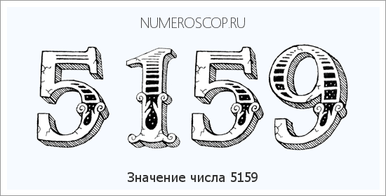 Расшифровка значения числа 5159 по цифрам в нумерологии