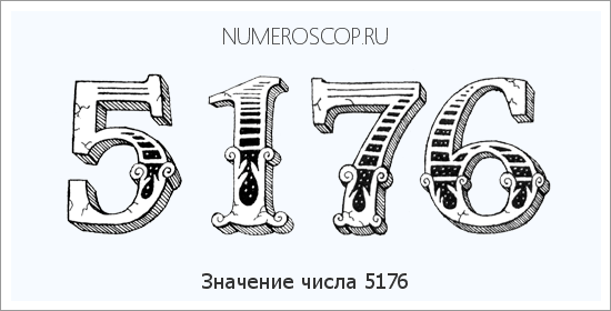 Расшифровка значения числа 5176 по цифрам в нумерологии