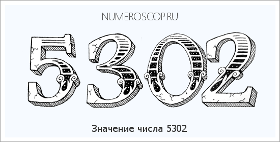 Расшифровка значения числа 5302 по цифрам в нумерологии