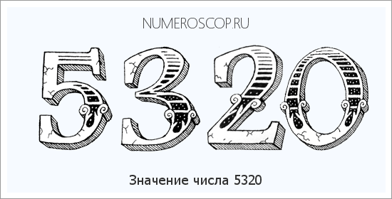 Расшифровка значения числа 5320 по цифрам в нумерологии