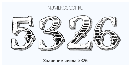 Расшифровка значения числа 5326 по цифрам в нумерологии