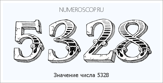 Расшифровка значения числа 5328 по цифрам в нумерологии