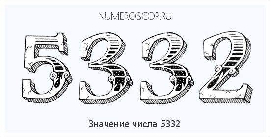 Расшифровка значения числа 5332 по цифрам в нумерологии