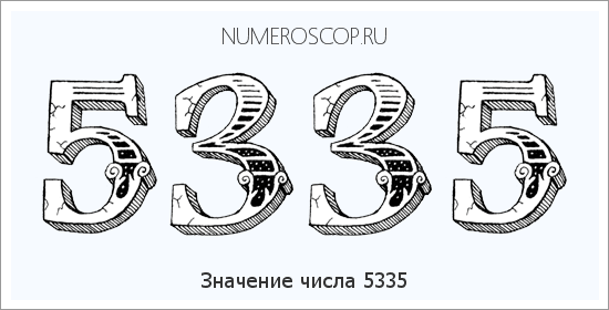 Расшифровка значения числа 5335 по цифрам в нумерологии