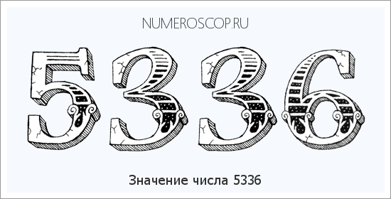 Расшифровка значения числа 5336 по цифрам в нумерологии