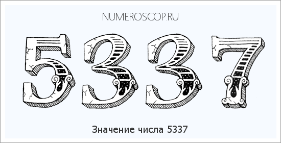 Расшифровка значения числа 5337 по цифрам в нумерологии