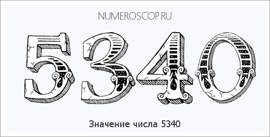 Расшифровка значения числа 5340 по цифрам в нумерологии