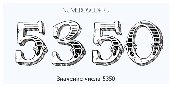 Расшифровка значения числа 5350 по цифрам в нумерологии