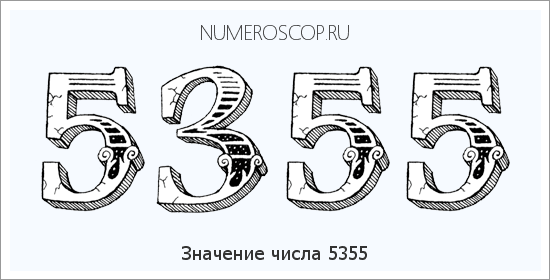 Расшифровка значения числа 5355 по цифрам в нумерологии