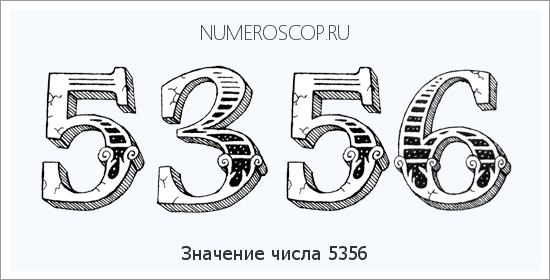 Расшифровка значения числа 5356 по цифрам в нумерологии