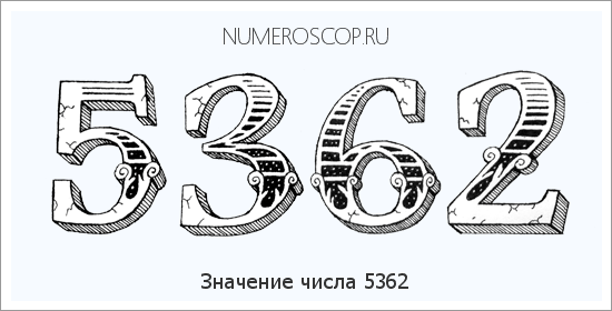 Расшифровка значения числа 5362 по цифрам в нумерологии