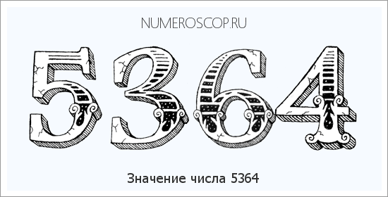 Расшифровка значения числа 5364 по цифрам в нумерологии