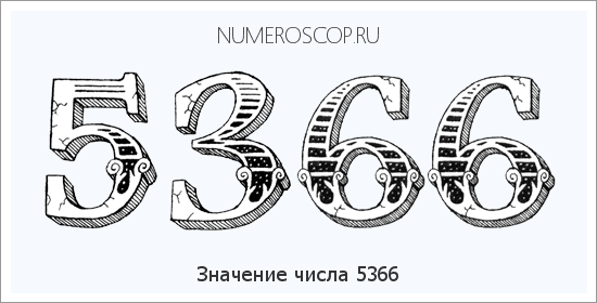 Расшифровка значения числа 5366 по цифрам в нумерологии