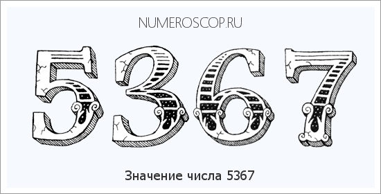 Расшифровка значения числа 5367 по цифрам в нумерологии