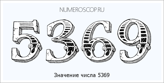 Расшифровка значения числа 5369 по цифрам в нумерологии