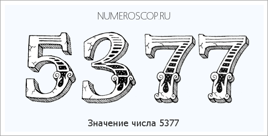 Расшифровка значения числа 5377 по цифрам в нумерологии