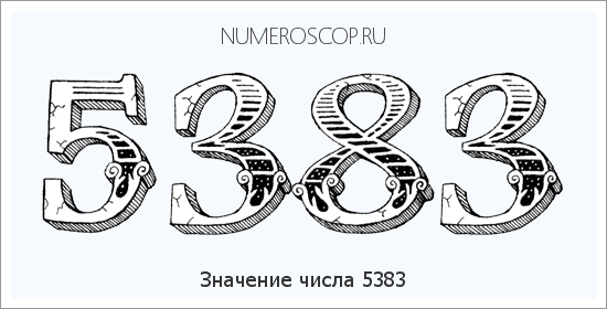 Расшифровка значения числа 5383 по цифрам в нумерологии
