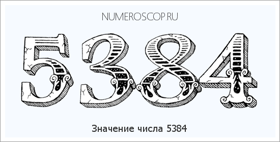 Расшифровка значения числа 5384 по цифрам в нумерологии