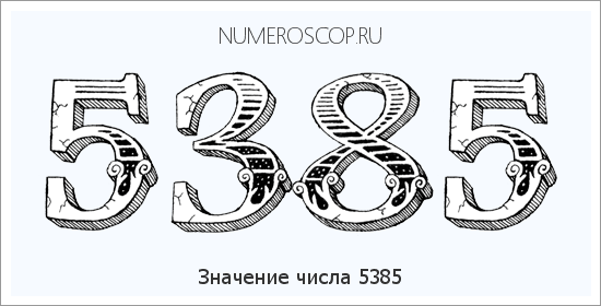 Расшифровка значения числа 5385 по цифрам в нумерологии