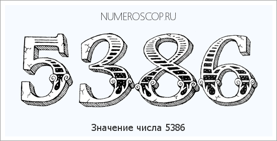 Расшифровка значения числа 5386 по цифрам в нумерологии