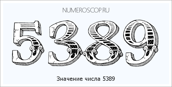 Расшифровка значения числа 5389 по цифрам в нумерологии