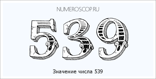 Расшифровка значения числа 539 по цифрам в нумерологии