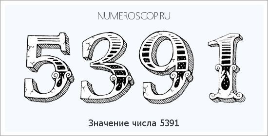 Расшифровка значения числа 5391 по цифрам в нумерологии