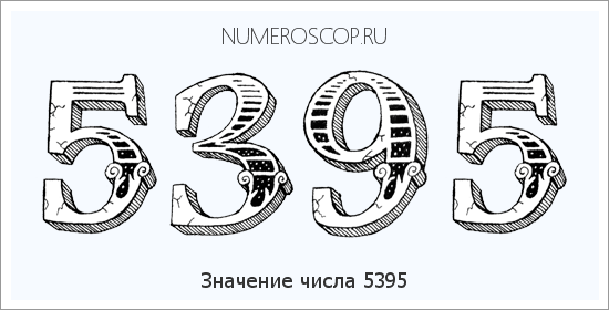 Расшифровка значения числа 5395 по цифрам в нумерологии
