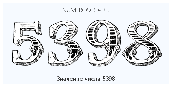 Расшифровка значения числа 5398 по цифрам в нумерологии