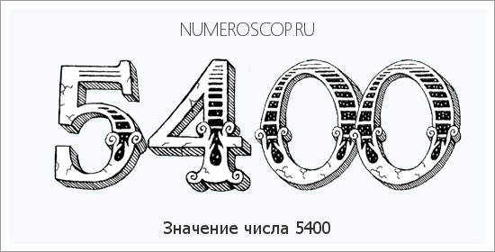 Расшифровка значения числа 5400 по цифрам в нумерологии